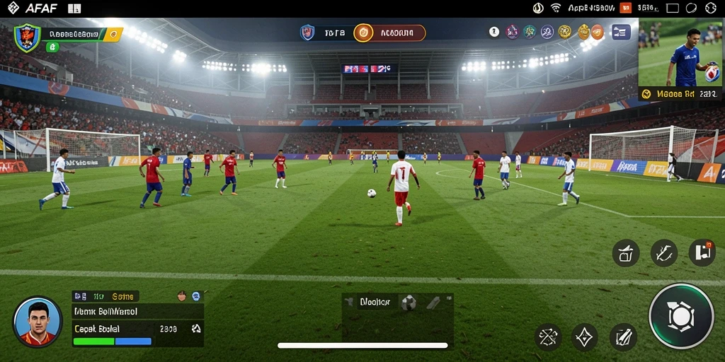 Gameplay AFAF yang memukau dalam pertandingan sepak bola.