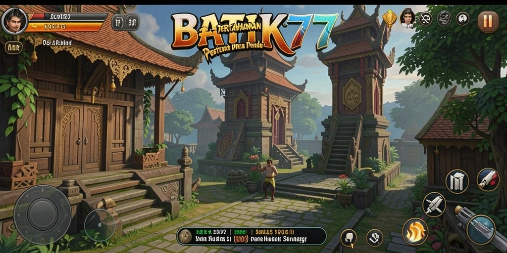 Gameplay seru BATIK77 dalam pertahanan menara.