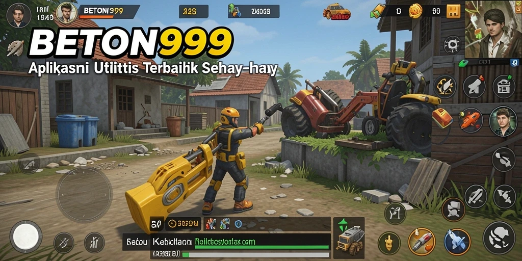 Tampilan antarmuka aplikasi BETON999 yang intuitif dan mudah digunakan.