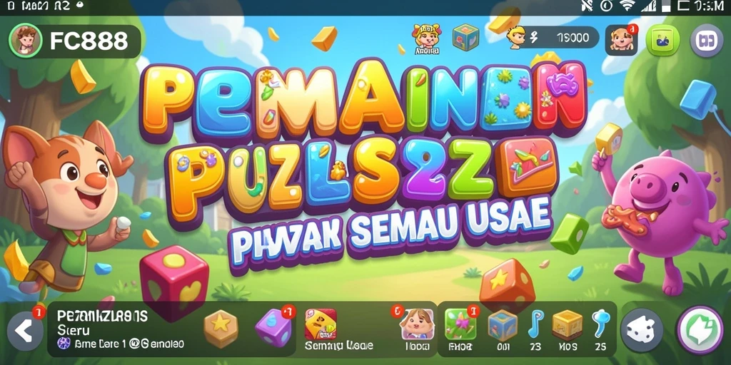 Tampilan gameplay FC888 yang seru dan menantang teka-teki.