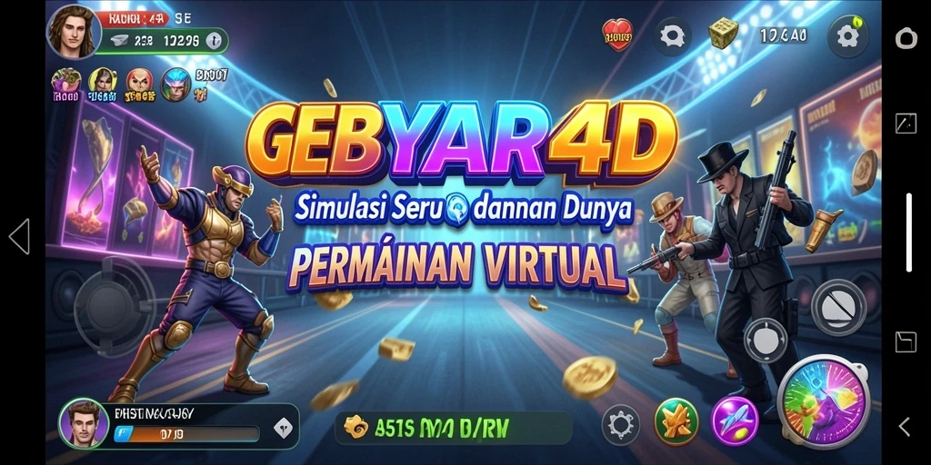 Tampilan gameplay GEBYAR4D yang menarik dan interaktif.