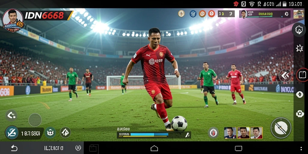 Gameplay seru IDN668 dengan pemain dan tim favorit.