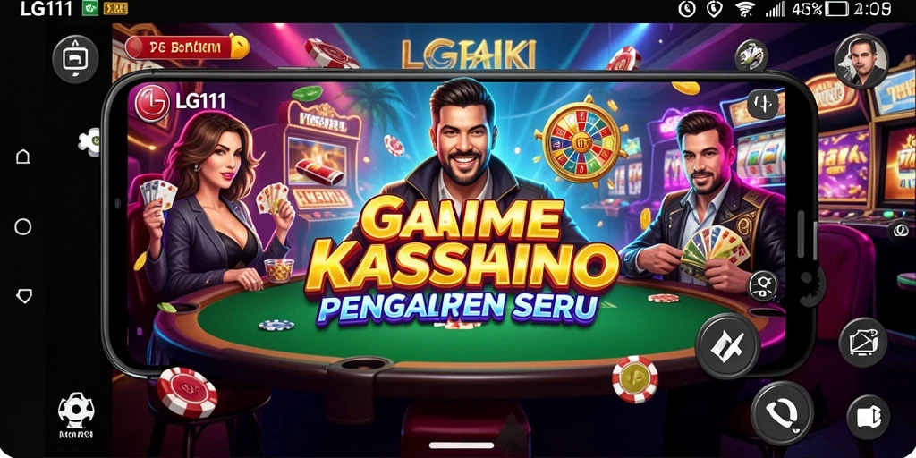 Screenshot utama LG111 menampilkan permainan Kasino yang menarik dan interaktif.
