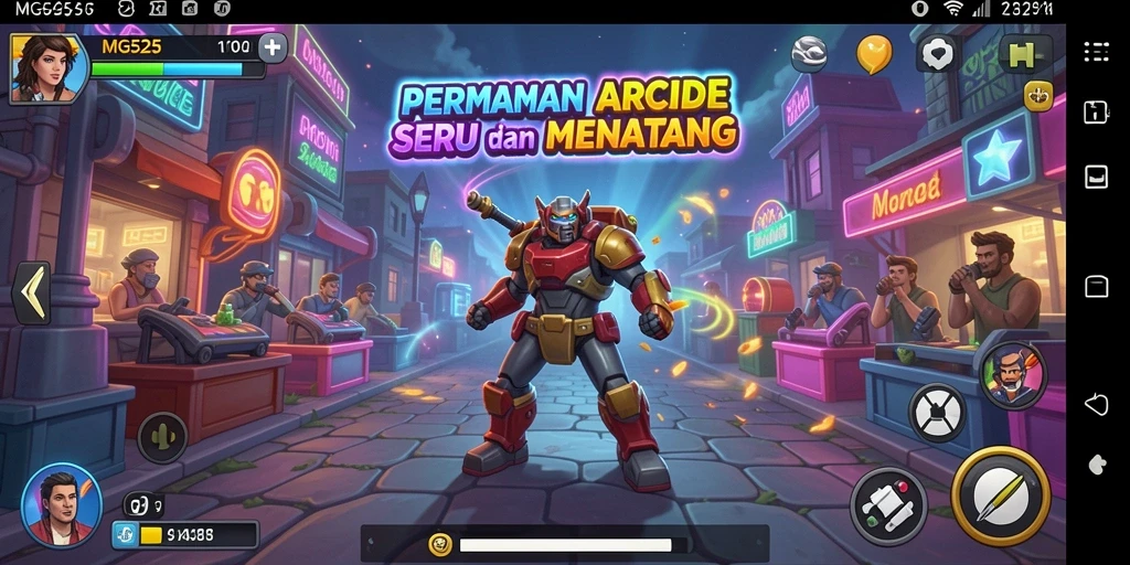 Tampilan gameplay seru MG525 yang penuh tantangan dan aksi.