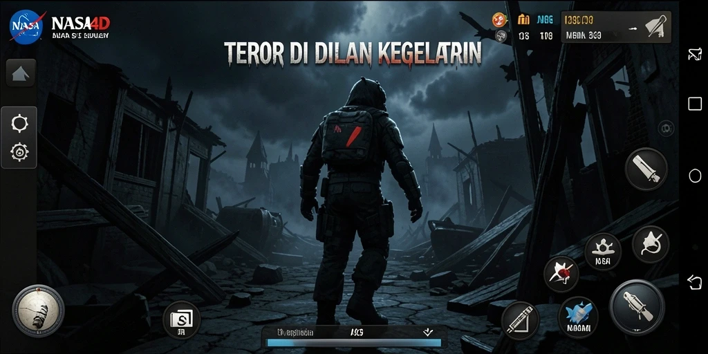 Gameplay menakutkan di dalam kegelapan yang mencekam.