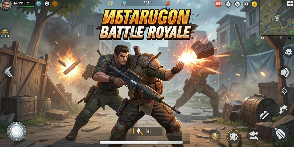 Tampilan gameplay RPYYY yang mendebarkan dalam Battle Royale.