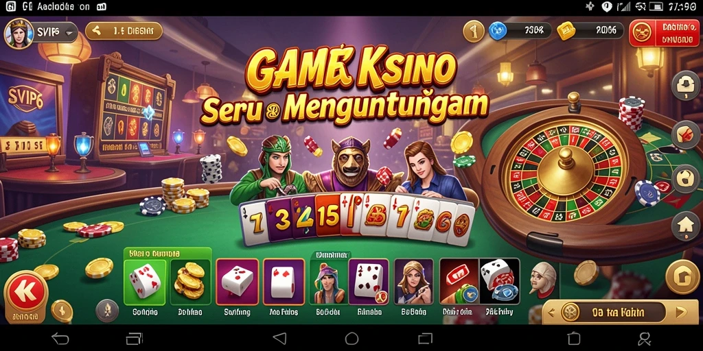 Tampilan gameplay menarik dari SVIP6 dengan berbagai pilihan permainan Kasino.