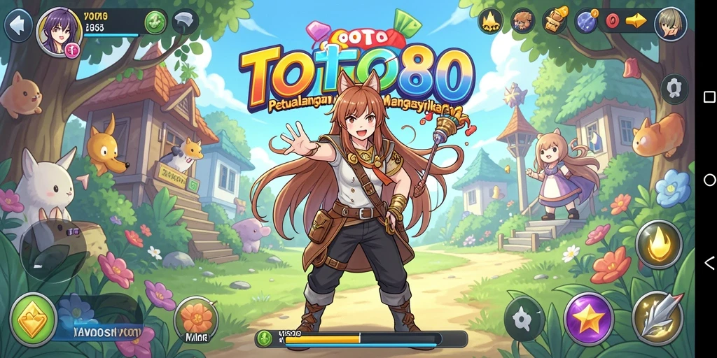 Tampilan gameplay seru dan karakter anime yang beragam.