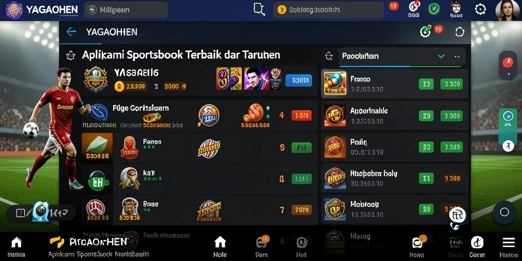 Tampilan gameplay YAGAOHEN yang menarik untuk taruhan olahraga.